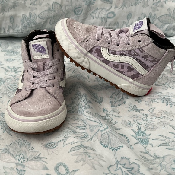 Vans kids SK8 Hi MTE 2 Purple Lace Up High Top Skate Shoes Size 5.5 - Picture 6 of 10